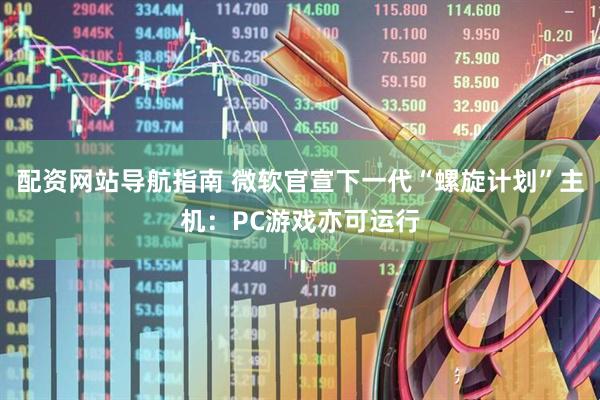 配资网站导航指南 微软官宣下一代“螺旋计划”主机：PC游戏亦可运行